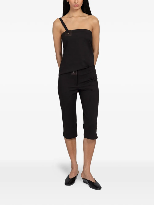 Brown pants,full body view