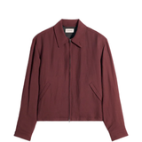 Red jacket, front view