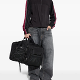 Grey pants, full body view