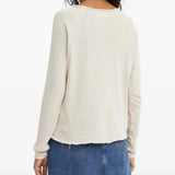 Tan t-shirt, full body view