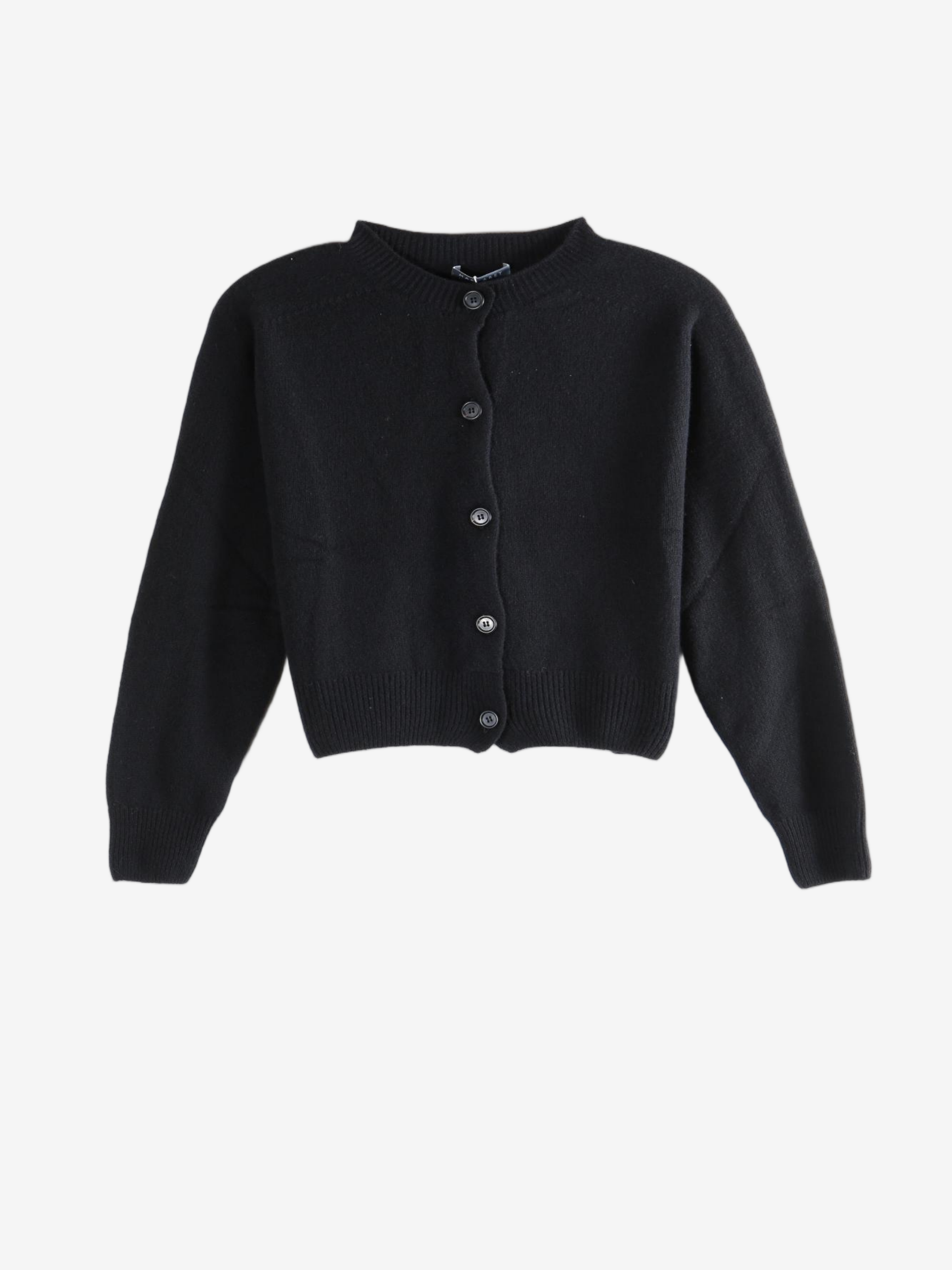 Black knitwear, front view