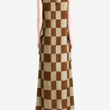 Brown dress, front view