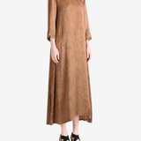 Brown dress, front view