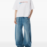 White t shirt , full body view