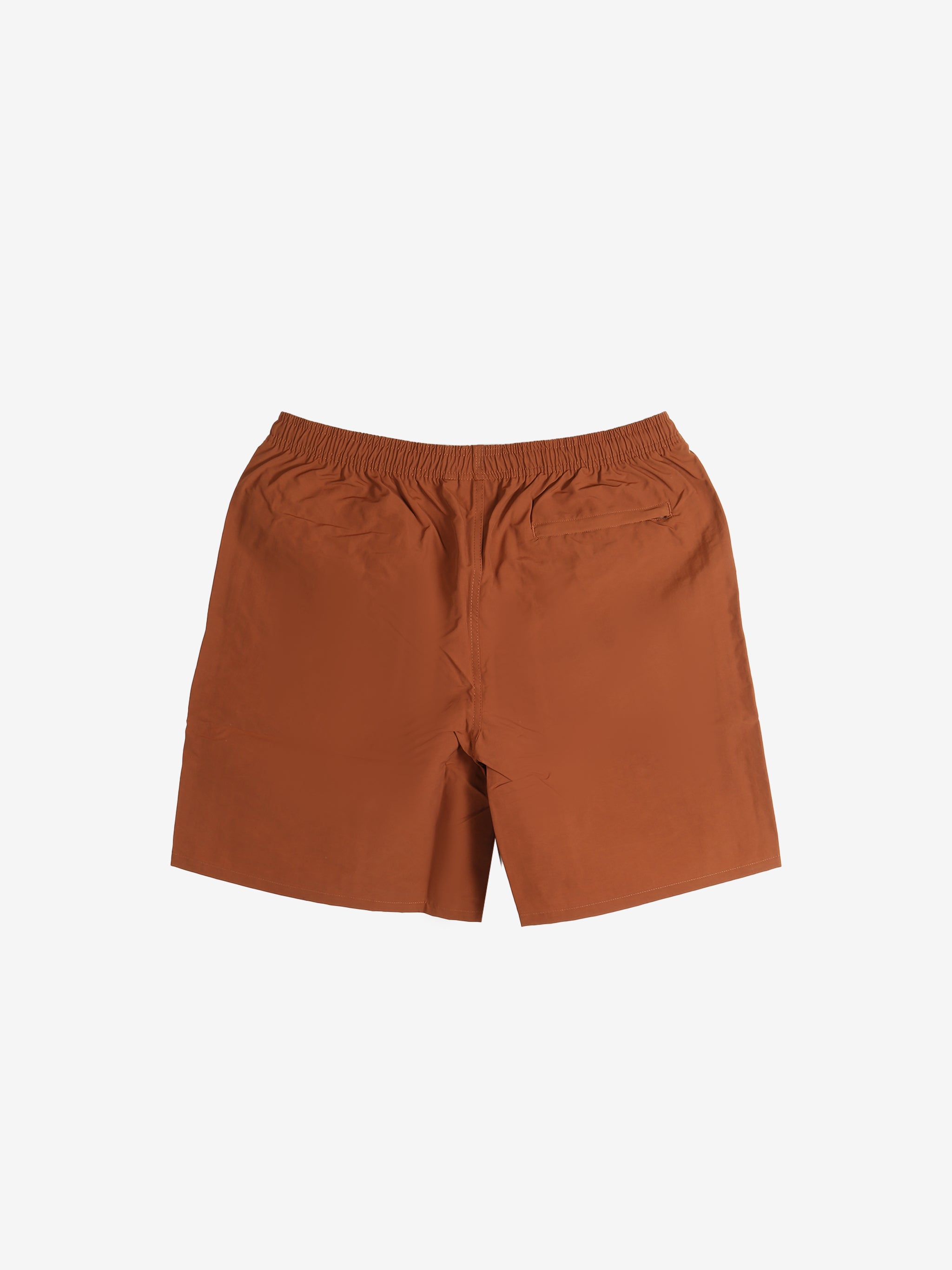 Brown short, back view