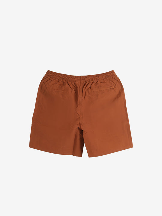 Brown short, back view