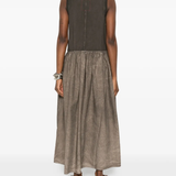 Grey dress,full body view