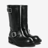 Black boots, side view