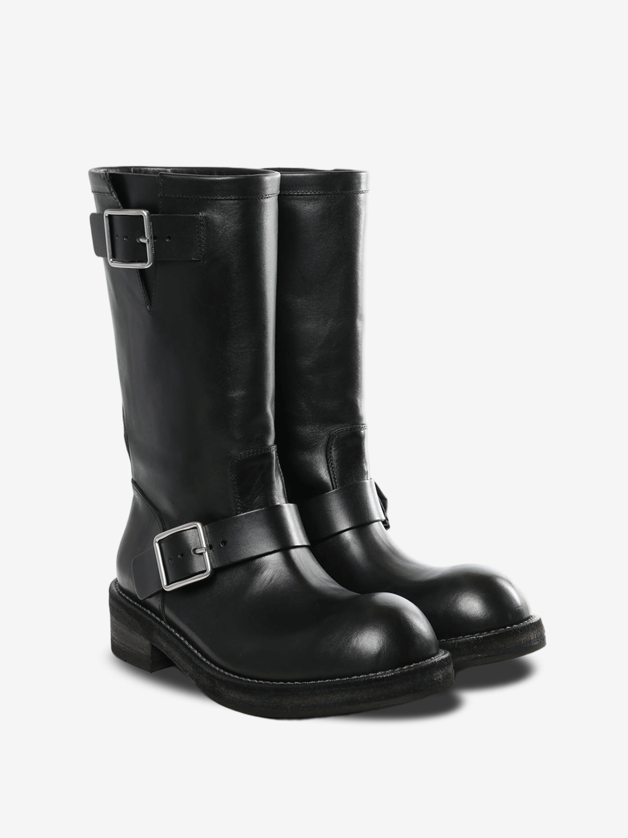 Black boots, side view