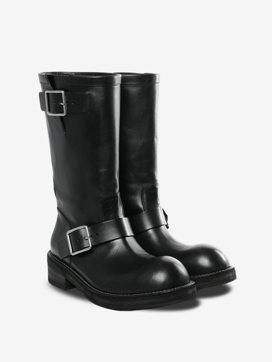 Black boots, side view