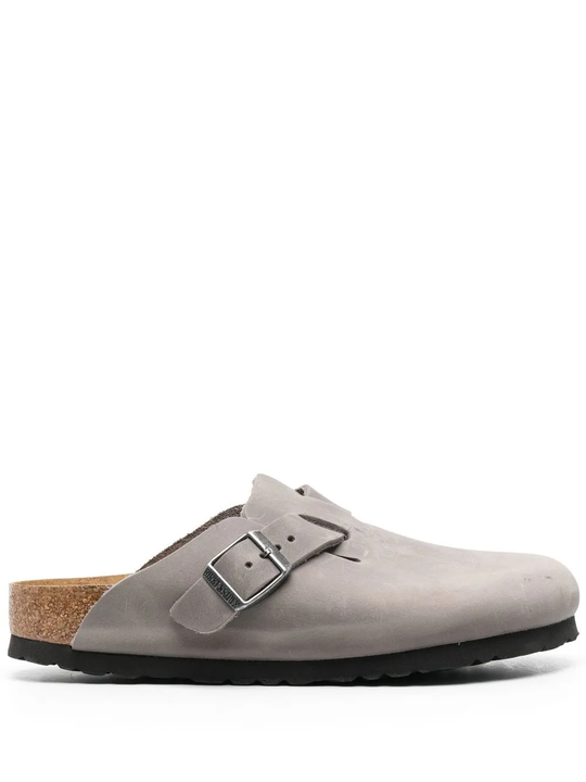 Grey sandals,side view