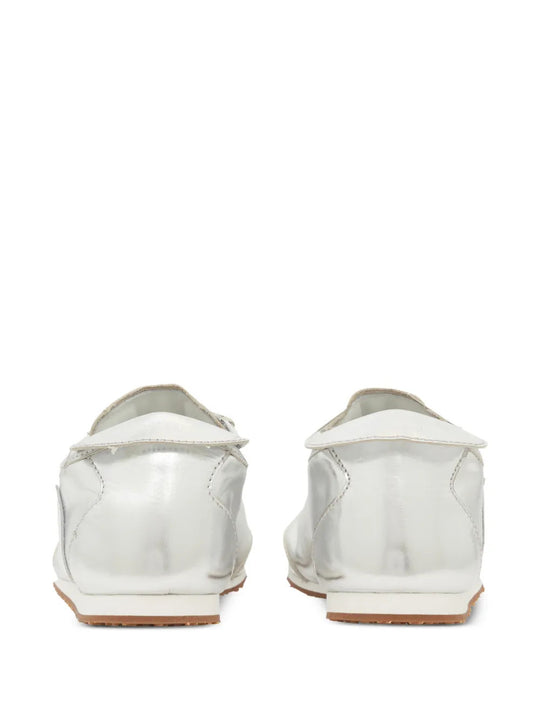 White shoes, back view