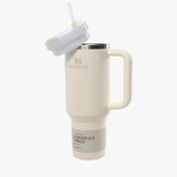 Tan bottle, side view