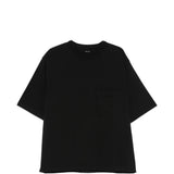Black t-shirt, front view