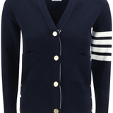 Navy knitwear, front view