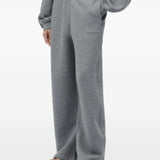 Grey pants, full body view