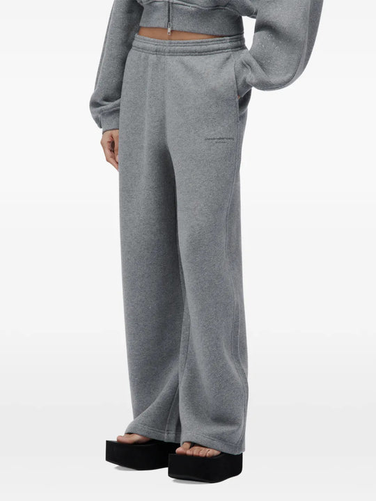 Grey pants, full body view