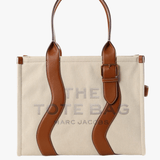Tan bag, front view