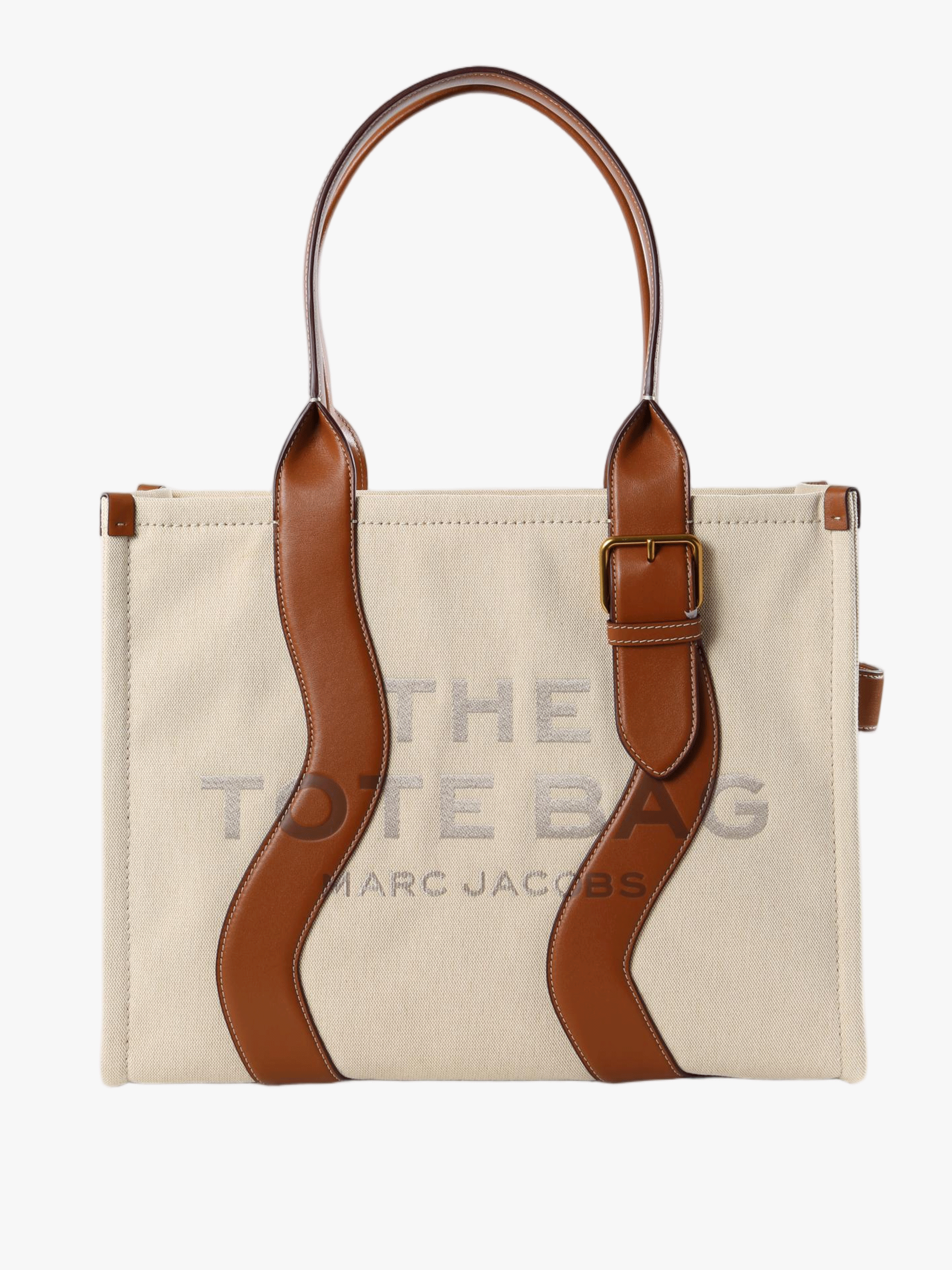 Tan bag, front view