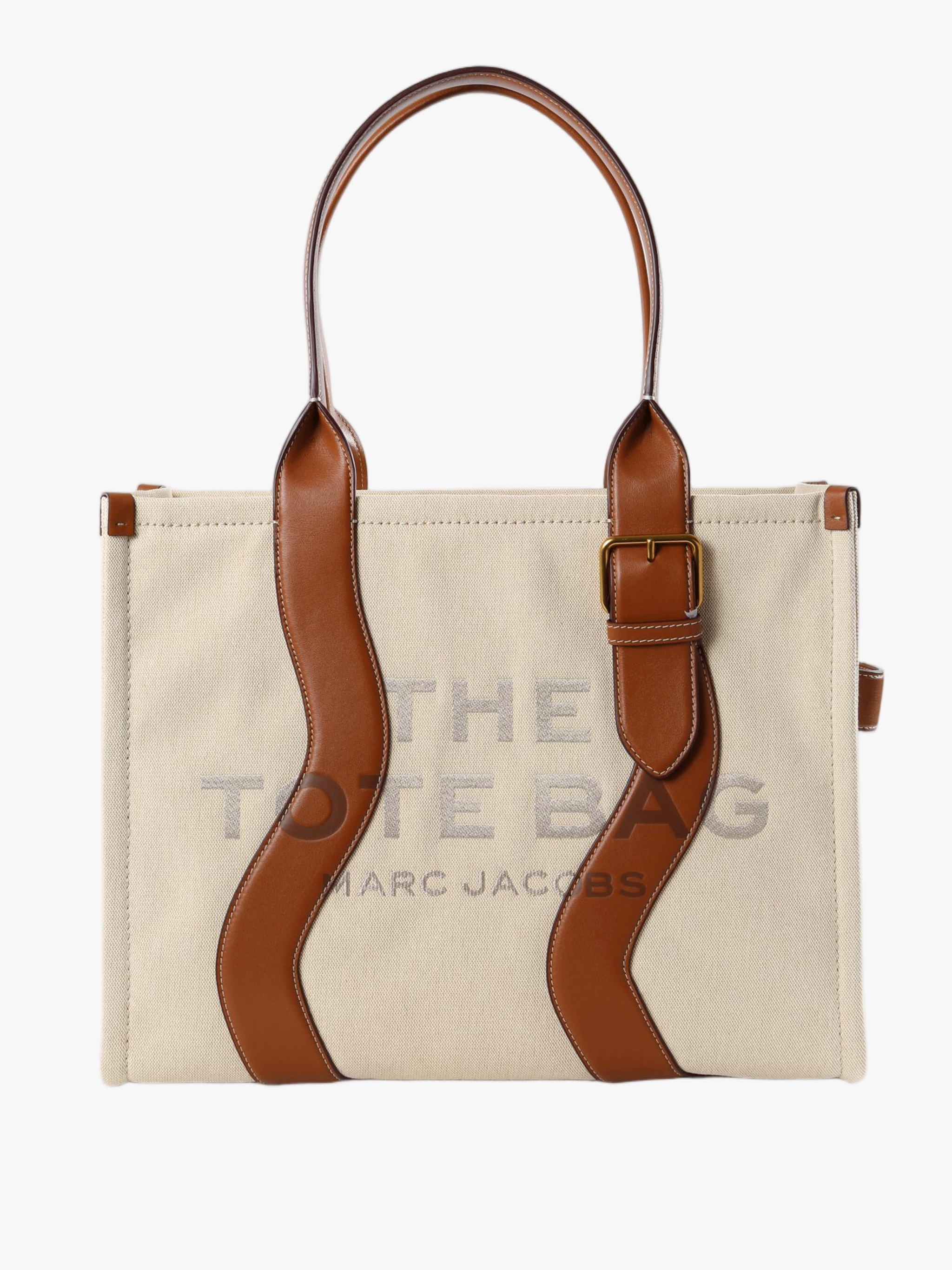 Tan bag, front view