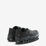 black sneakers, side view