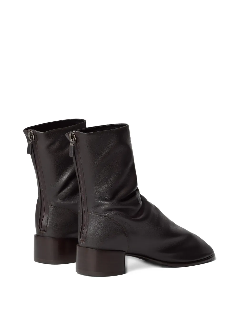 Black ankle boot,back view
