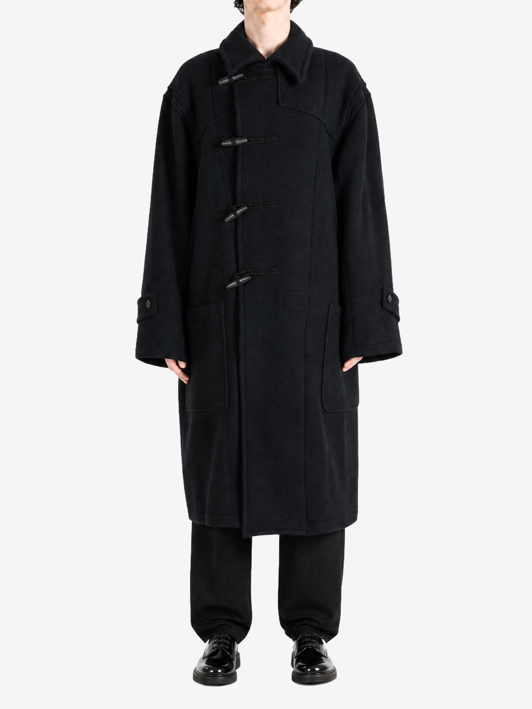 Black jacket, front view
