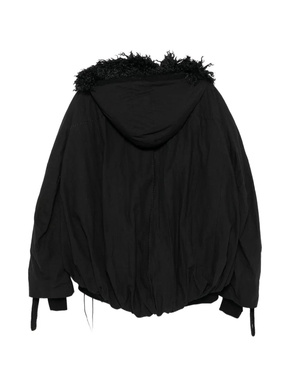Black jacket, back view