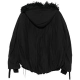 Black jacket, back view