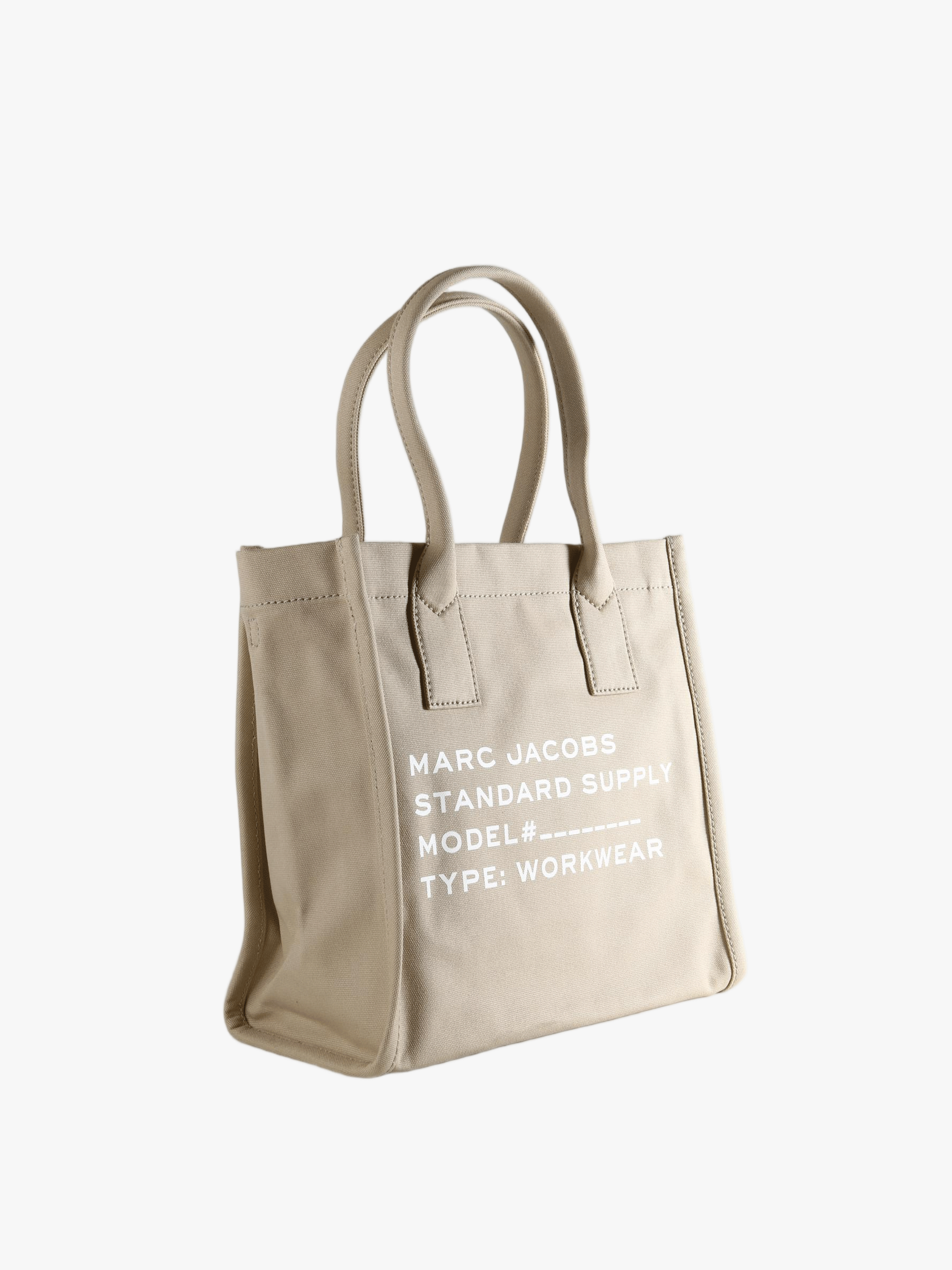 Tan bag, front view