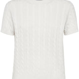 White knitwear, front view