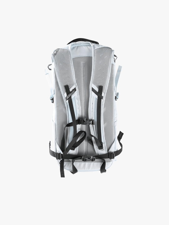 White bags, back view