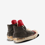 Black sneakers,back view