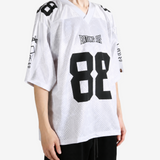 A BATHING APE - Men Solid Camo Multi Logo Relaxed Fit Football Jersey Tee
