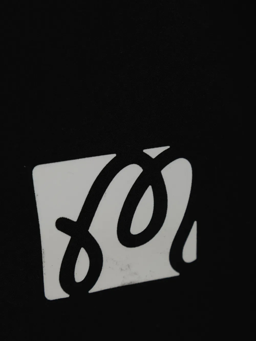Close up of Black shorts, showing detail