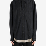 Black shirt, full body view