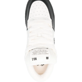 black  sneakers, top view