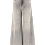 Grey jeans, front view