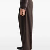 Brown pants, full body view