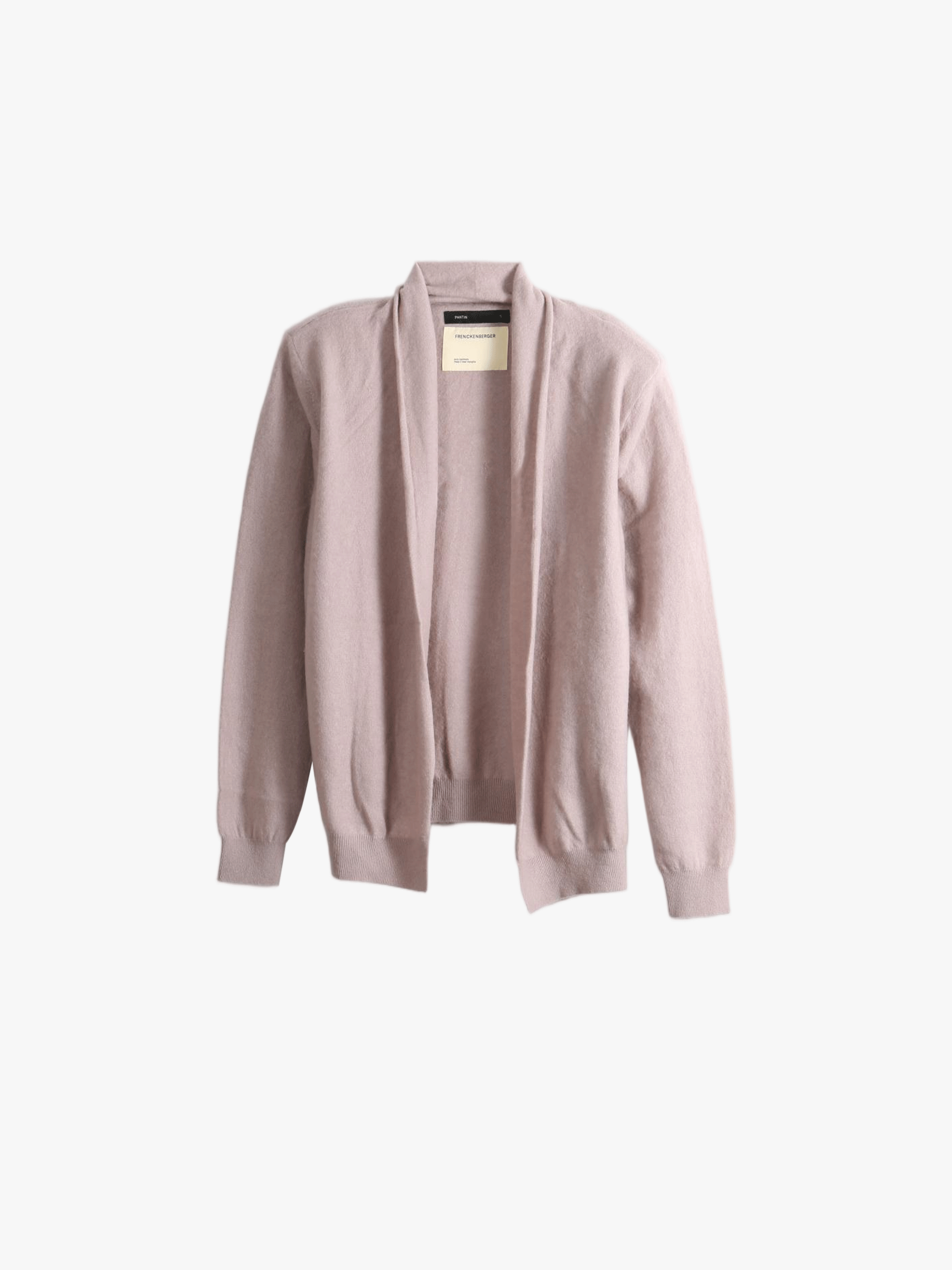 Tan knitwear, front view