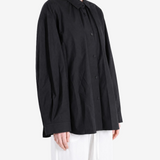 AMOMENTO - Women  Neck Shirring Shirt
