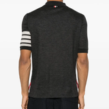 Grey shirts worn by a person, showing the shirts fit