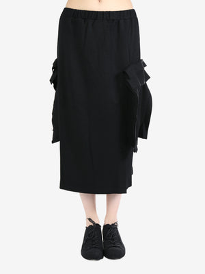 YOHJI YAMAMOTO - Women Box Detail Skirt