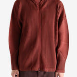 Red hoodies worn by a person, showing the hoodie's fit