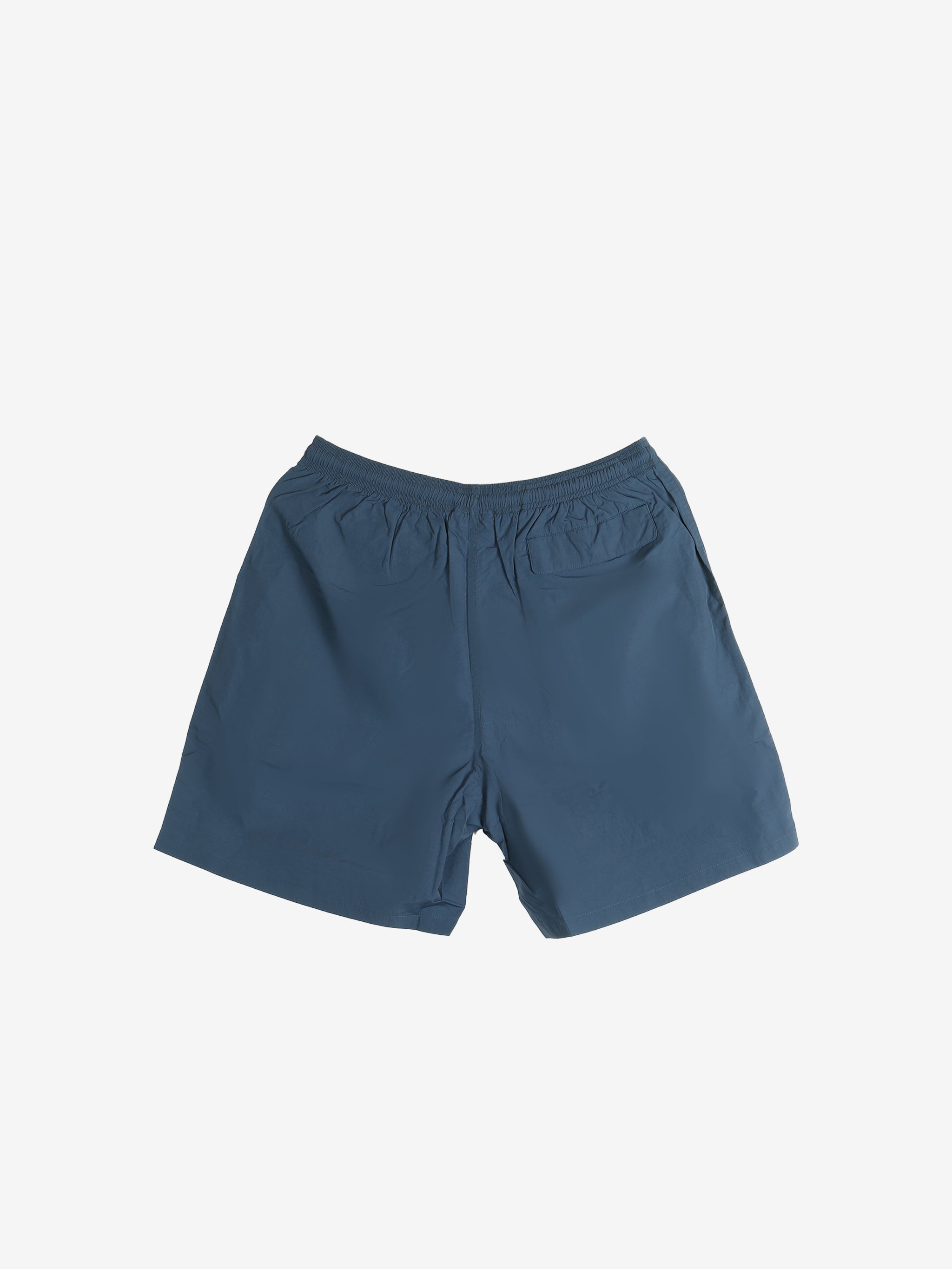 Navy shorts, back view