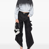 grey jacket, full body view