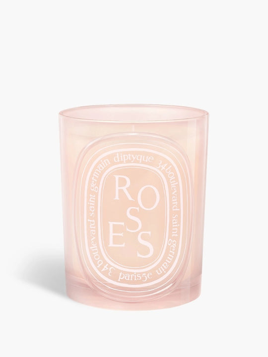 Rose candles, front view