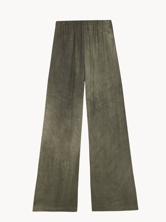 Green pants, front view