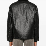 Black jackets worn by a person, showing the jackets fit