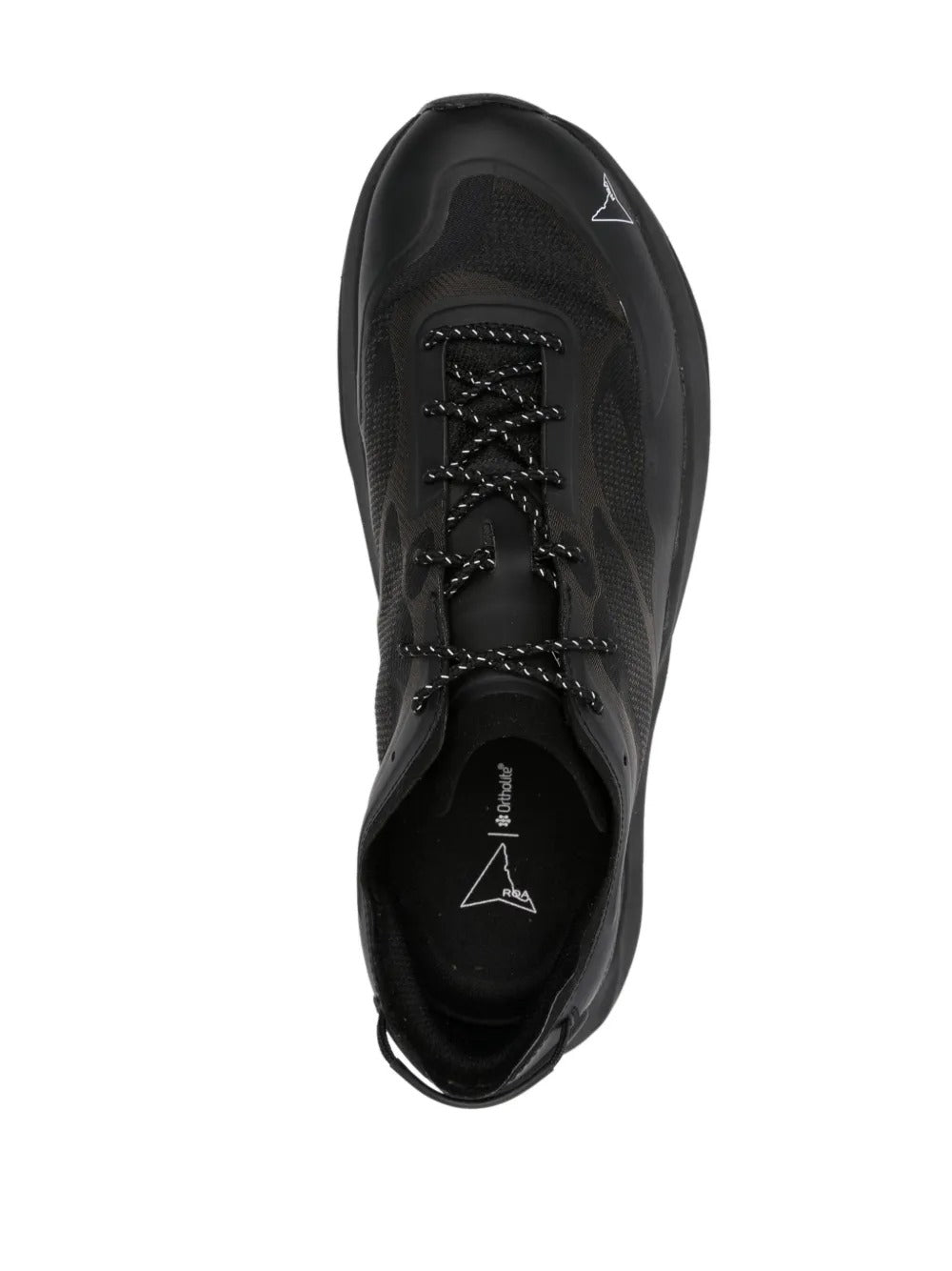 Black sneaker, top view